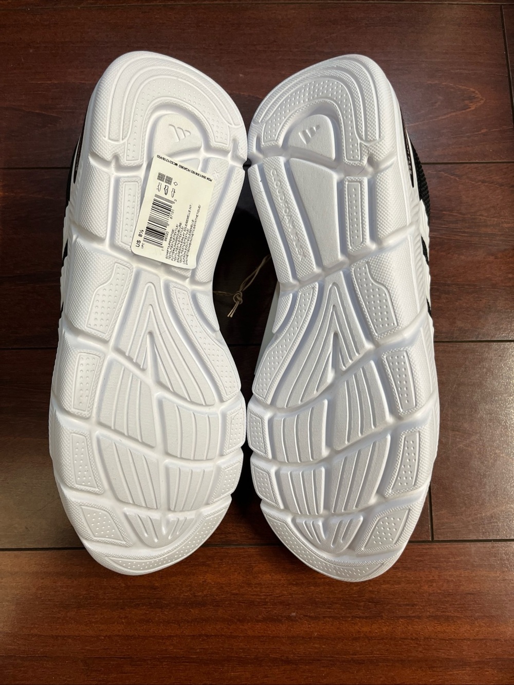 Womens 8.5 Adidas Cloudfoam Flex - Laces Black Shoe Sneaker Walking Running New - Picture 14 of 16